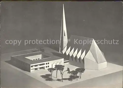 Safferstetten Modell der Pfarrkirche Heiliger Geist Kat. Bad Fuessing