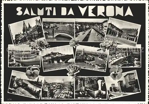 Verona Veneto Sehenswuerdigen der Stadt Kat. Verona