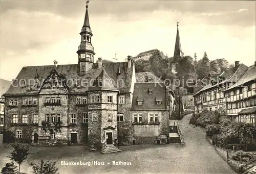 Blankenburg Harz Rathaus Kat. Blankenburg