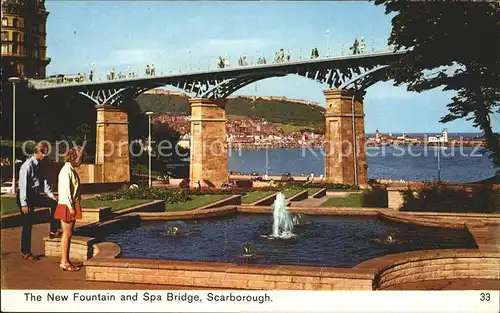 Scarborough UK The New Fountain and Spa Bridge / Scarborough /North Yorkshire CC