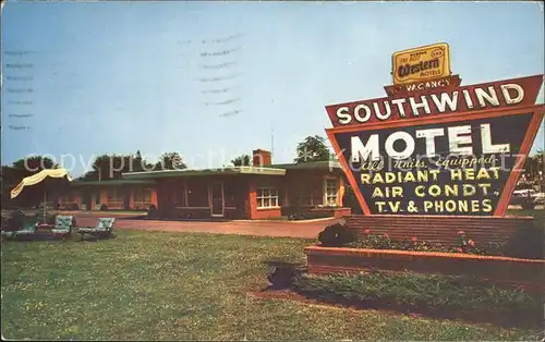 Rock Island Illinois Southwind Motel Kat. Rock Island