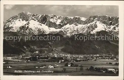 Hallein mit Untersberg Kat. Hallein