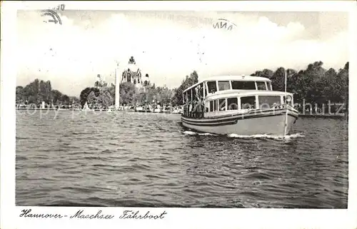 Hannover Maschsee Faehrboot Kat. Hannover