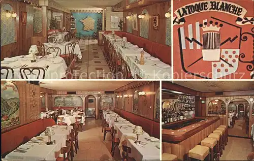 New York City La Togue Blanche Restaurant Francais Bar / New York /