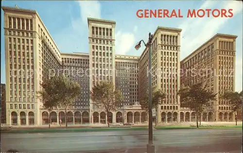 Detroit Michigan The General Motors Building Kat. Detroit