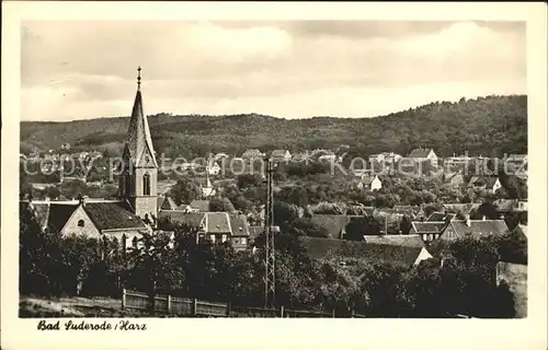 Bad Suderode Ortsansicht Kirche Kat. Bad Suderode