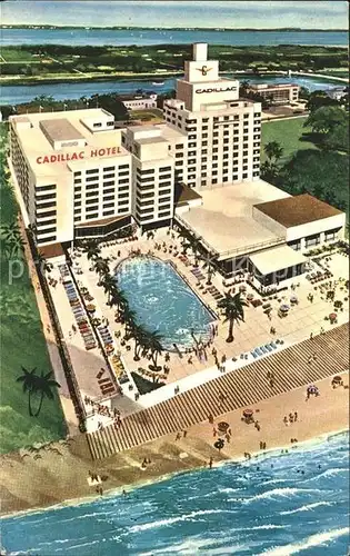 Miami Beach The Cadillac Hotel Air view Kat. Miami Beach