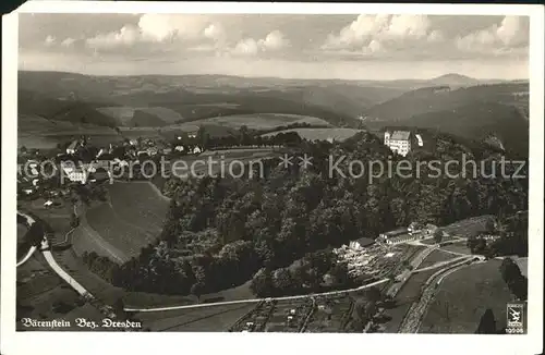 Baerenstein Altbezirk Dresden Panorama Kat. Altenberg