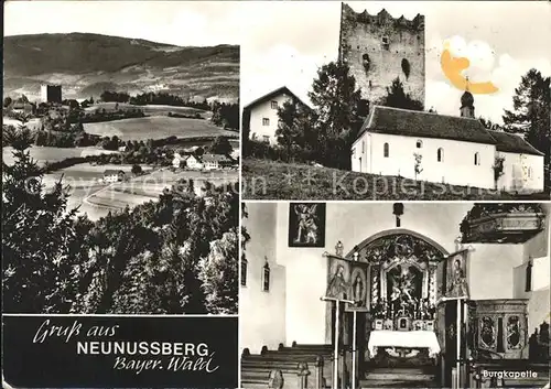 Neunussberg Burgruine Burgkapelle Bayerischer Wald Kat. Viechtach
