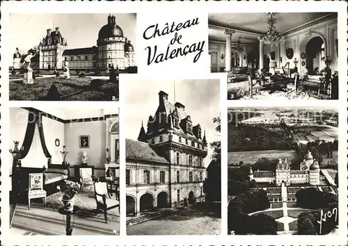 Valencay Chateau Donjon Facade Musee vue aerienne Kat. Valencay