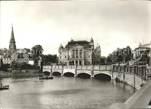 Schwerin Mecklenburg Alter Garten Theater Museum Denkmal historischer Stadtbaukunst Kat. Schwerin