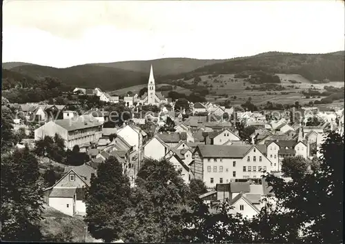 Brotterode Ortsansicht mit Kirche Erholungsort Kat. Brotterode