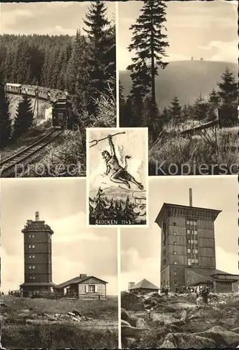 Schierke Harz Brockenbahn Brockenhotel Hexentanz Kat. Schierke Brocken