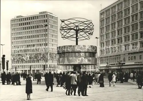 Berlin Urania Weltzeituhr Alexanderplatz Kat. Berlin