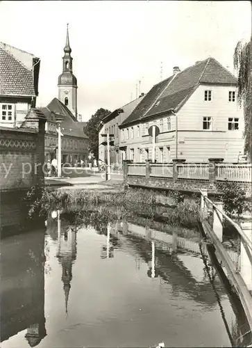 Luebbenau Spreewald Hafeneck Kirche Kat. Luebbenau