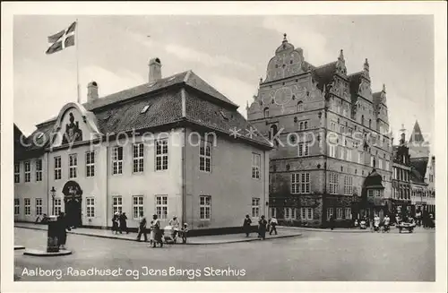Aalborg Raadhuset og Jens Bangs Stenhus Kat. Aalborg