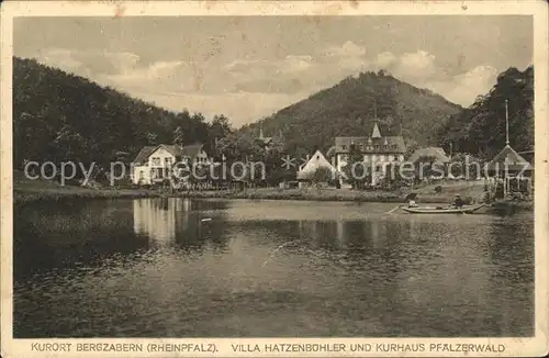 Bad Bergzabern Villa Hatzenbuehler und Kurhaus Pfaelzerwald Kat. Bad Bergzabern