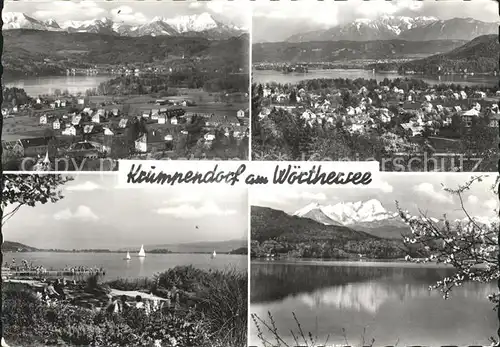 Krumpendorf Woerther See Panorama Seepartie Kat. Krumpendorf am Woerther See