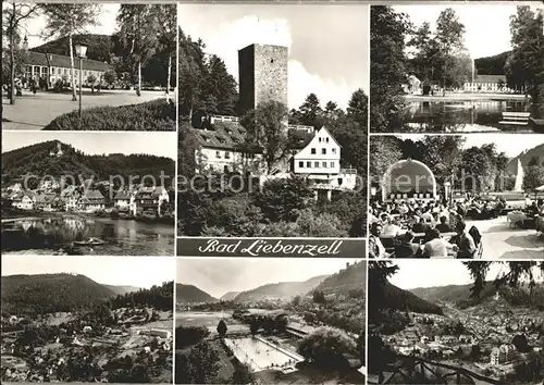 Bad Liebenzell Panorama Kuranlagen Konzertpavillon Schwimmbad Kat. Bad Liebenzell