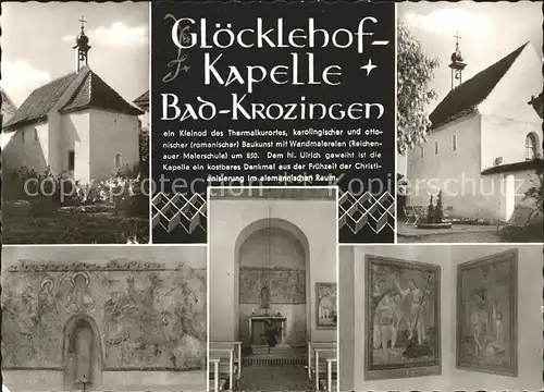 Bad Krozingen Gloecklehof Kapelle Teilansichten Kat. Bad Krozingen