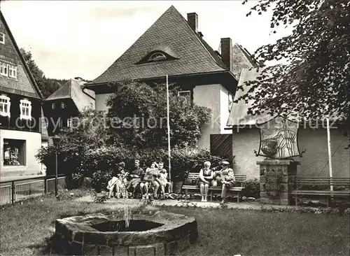 Geising Erzgebirge Anlage am Hirtenbrunnen Kat. Geising Osterzgebirge