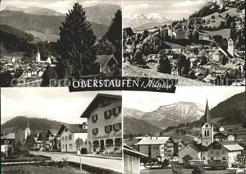 Oberstaufen Total Ortsansichten Kirche Kat. Oberstaufen