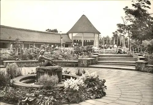 Kuehlungsborn Ostseebad Konzertgarten Ost Brunnen Kat. Kuehlungsborn