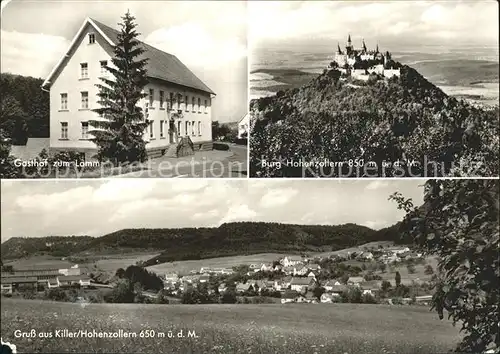Killer Gasthof zum Lamm Burg Hohenzollern Totalansicht Kat. Burladingen