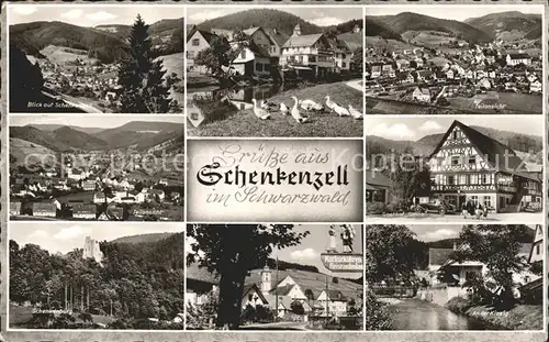 Schenkenzell Schenkenburg Gasthof Sonne Kinzig Kat. Schenkenzell Schwarzwald
