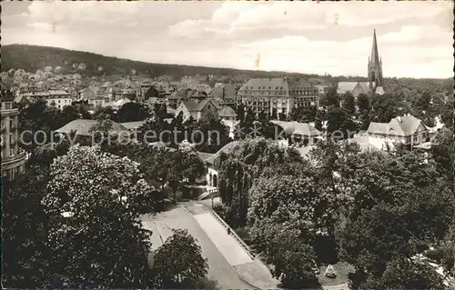 Bad Nauheim Blick von Katholische Kirche Kat. Bad Nauheim