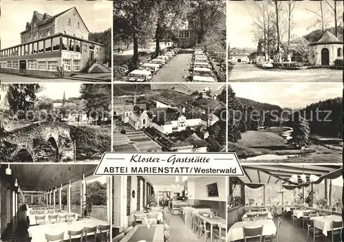 Marienstatt Westerwald Kloster Gaststaette Abtei Kat. Streithausen