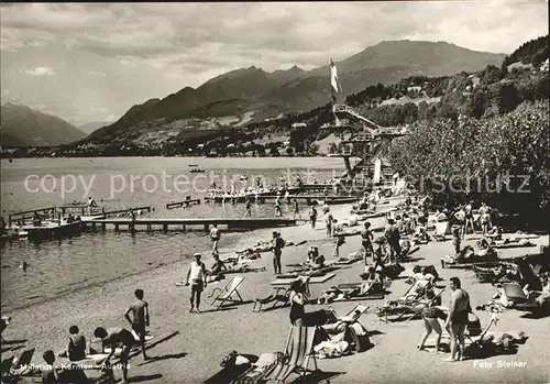 Millstatt Kaernten Strand See Kat. Millstatt Millstaetter See