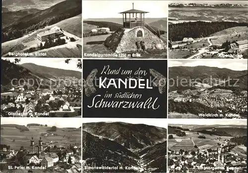 Kandel Waldkirch Breisgau Kandelpyramide Berghotel Elztal Waldkirche Simonswaelder St Peter  Kat. Waldkirch