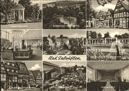 Bad Salzuflen Badehaeuser Leopoldsprudel Trinkbrunnen Konzerthalle  Kat. Bad Salzuflen