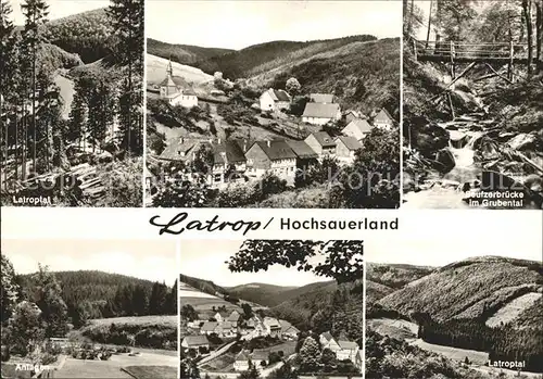 Latrop Sauerland Seufzerbruecke Grubental  Kat. Schmallenberg