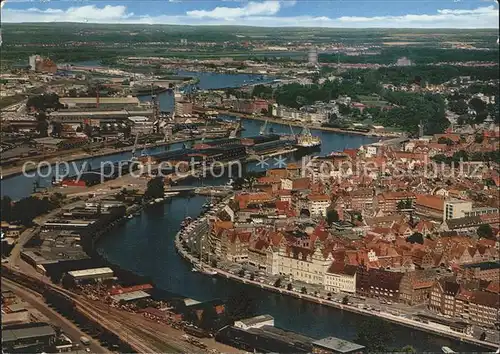 Luebeck Fliegeraufnahme Hafen Kat. Luebeck