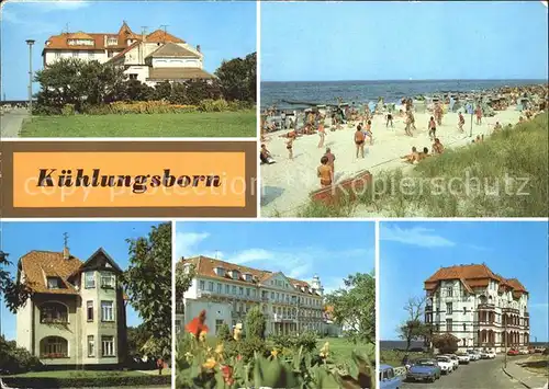 Kuehlungsborn Ostseebad FDGB  Erholungsheim Jochen Weigert Strand Kat. Kuehlungsborn