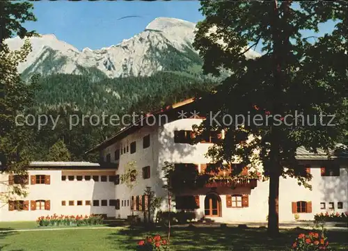 Berchtesgaden Eisenbahner Erholungsheim Haus Hubertus Kat. Berchtesgaden