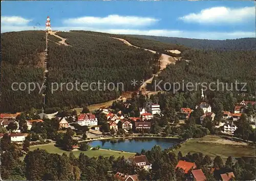 Hahnenklee Bockswiese Harz Fliegeraufnahme Kat. Goslar