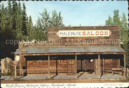 Fairbanks Alaska World Famous MAlemute Saloon Kat. Fairbanks