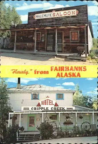 Fairbanks Alaska Hotel Cripple Creek  Malemute Saloon Kat. Fairbanks