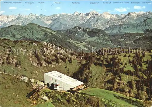 Oberstaufen Hochgratbahn  Bergstation Kat. Oberstaufen