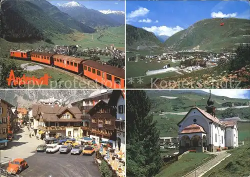 Andermatt Gotthard Luftseilbahn Maria Hilf Kapelle Postplatz Kat. Andermatt