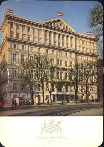 Wien Hotel Imperial  Kat. Wien