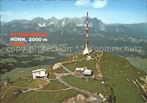 Kitzbuehel Tirol Kitzbueheler Horn Gipfelhaus Fliegeraufnahme Kat. Kitzbuehel