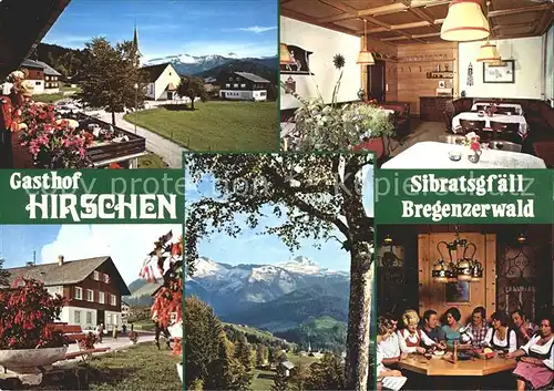 Sibratsgfaell Vorarlberg Gasthof Hirschen  Kat. Sibratsgfaell