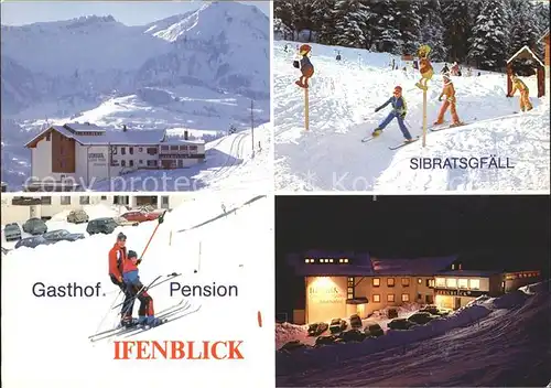 Sibratsgfaell Vorarlberg Gasthof Pension Ifenblick Ski Sessellift  Kat. Sibratsgfaell