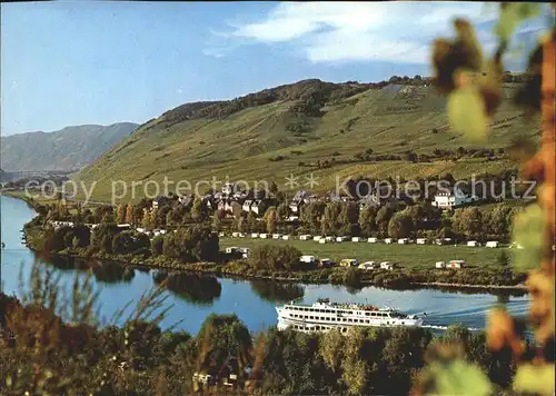 Nehren Mosel Campingplatz Faehre  Kat. Nehren