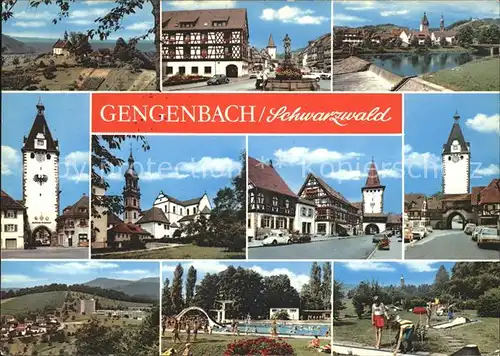 Gengenbach Tor Freibad Spielplatz  Kat. Gengenbach Schwarzwald