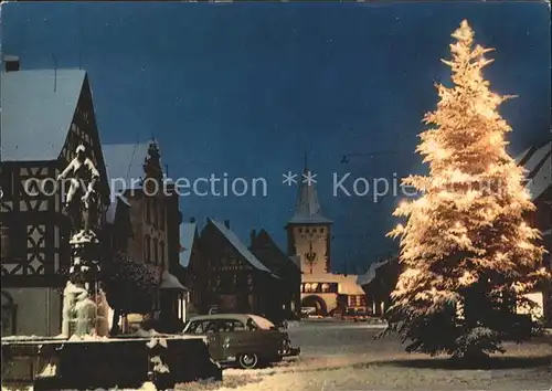 Gengenbach Weihnachtsbaum Marktplatz Kat. Gengenbach Schwarzwald